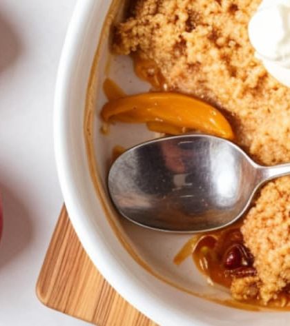 Gordon Ramsay Peach Cobbler