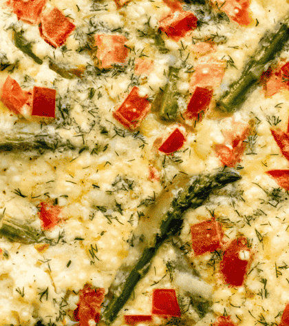 Asparagus and Feta Breakfast Casserole