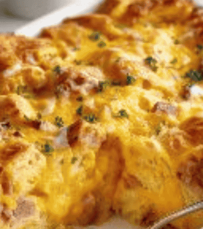 Croissant Breakfast Casserole