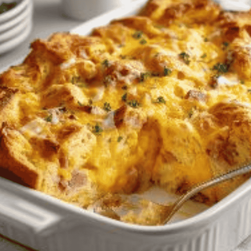 Croissant Breakfast Casserole