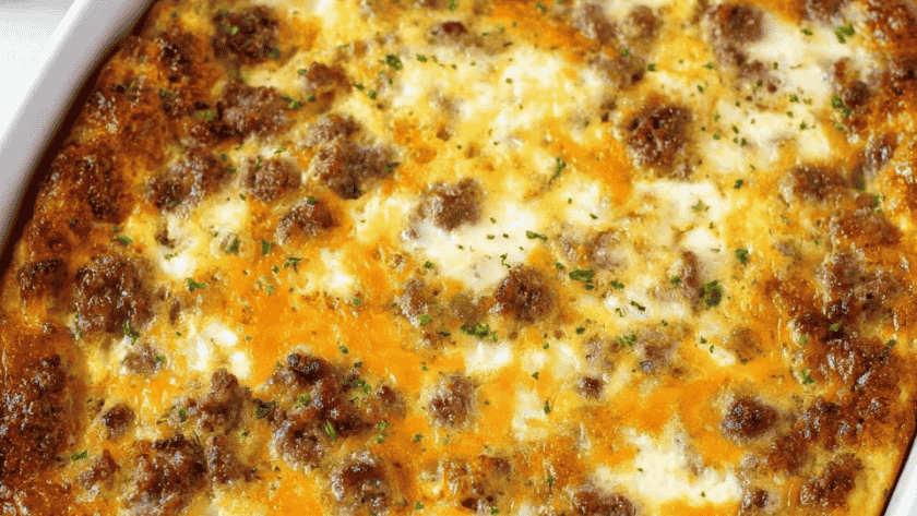 Easy Breakfast Casserole with Crescent Rolls recipe