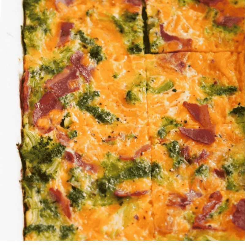 Broccoli Cheddar Egg Casserole
