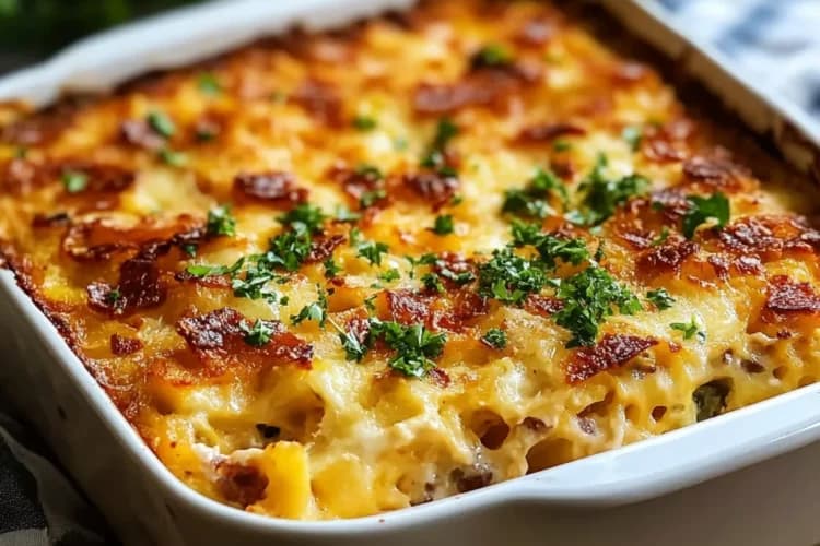 easy Hashbrown and Spinach Breakfast Casserole recipe