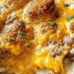 Sausage Gravy Breakfast Casserole recipe
