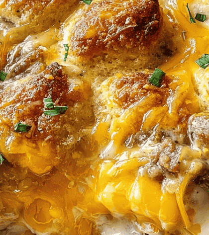 Sausage Gravy Breakfast Casserole recipe