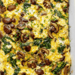 Easy Spinach and Mushroom Breakfast Casserole recipe
