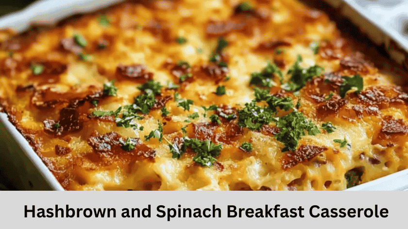 Hashbrown and Spinach Breakfast Casserole