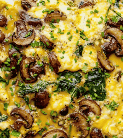 Spinach and Mushroom Breakfast Casserole