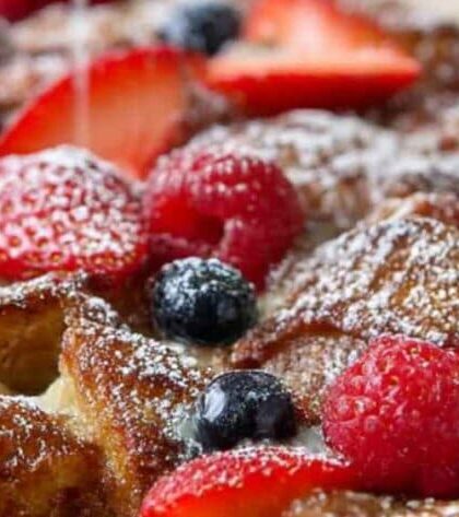 Blueberry French Toast Casserole recipe
