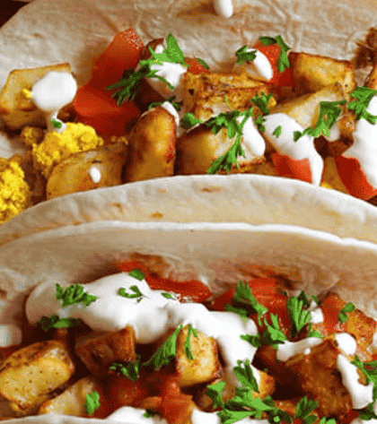 Cheesy Breakfast Tacos