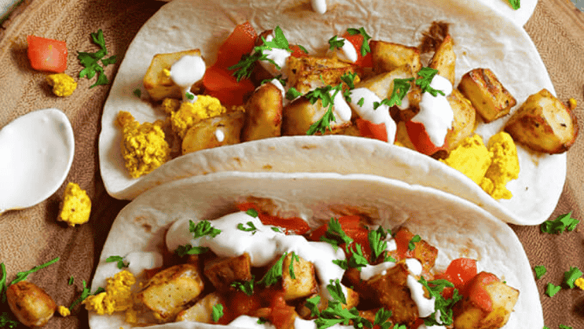 Cheesy Breakfast Tacos