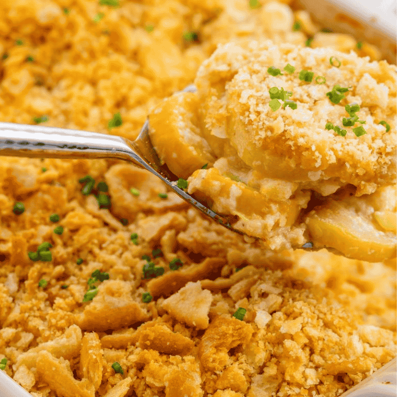 Squash Casserole with Ritz Crackers