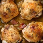 Gordon Ramsay Holiday Lemon-Herb Chicken Thighs with a Crispy Bacon Gravy