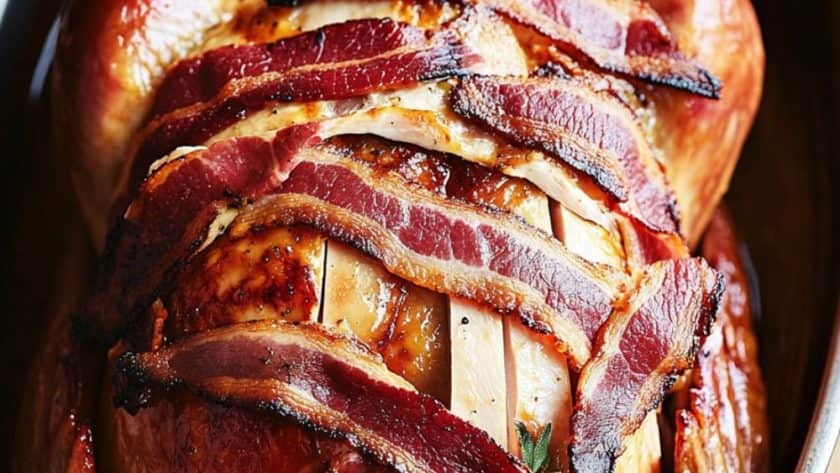 Gordon Ramsay Turkey with Bacon