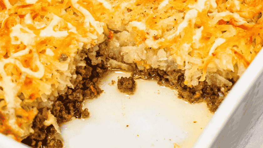 Ground Beef and Hashbrown Casserole