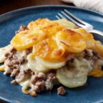 Cheesy Hamburger Potato Casserole