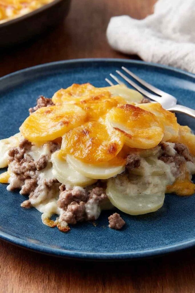 Cheesy Hamburger Potato Casserole
