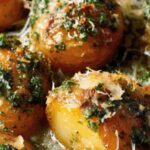 High Protein Creamy Garlic Chicken Potatoes