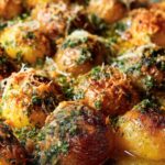 High Protein Creamy Garlic Chicken Potatoes