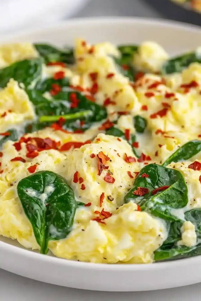 High-Protein Scrambled Eggs with Cottage Cheese