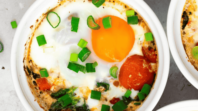 Mediterranean Baked Feta Eggs