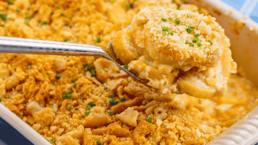 Squash Casserole with Ritz Crackers