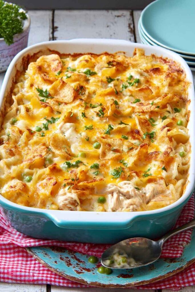 Tuna Casserole with Egg Noodles