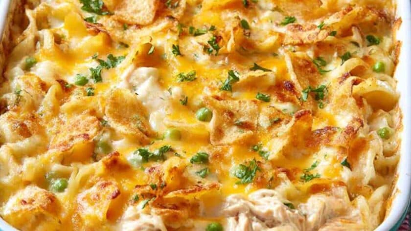 Tuna Casserole with Egg Noodles recipe