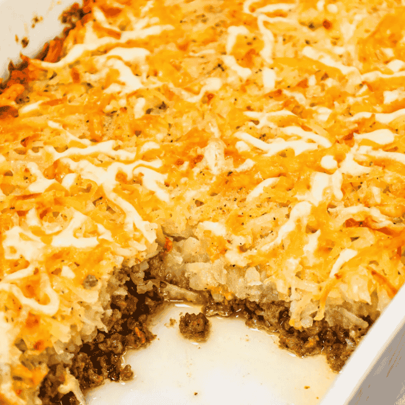 Ground Beef and Hashbrown Casserole