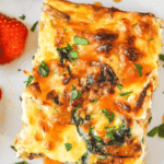 easy Chicken & Spinach Egg Casserole recipe