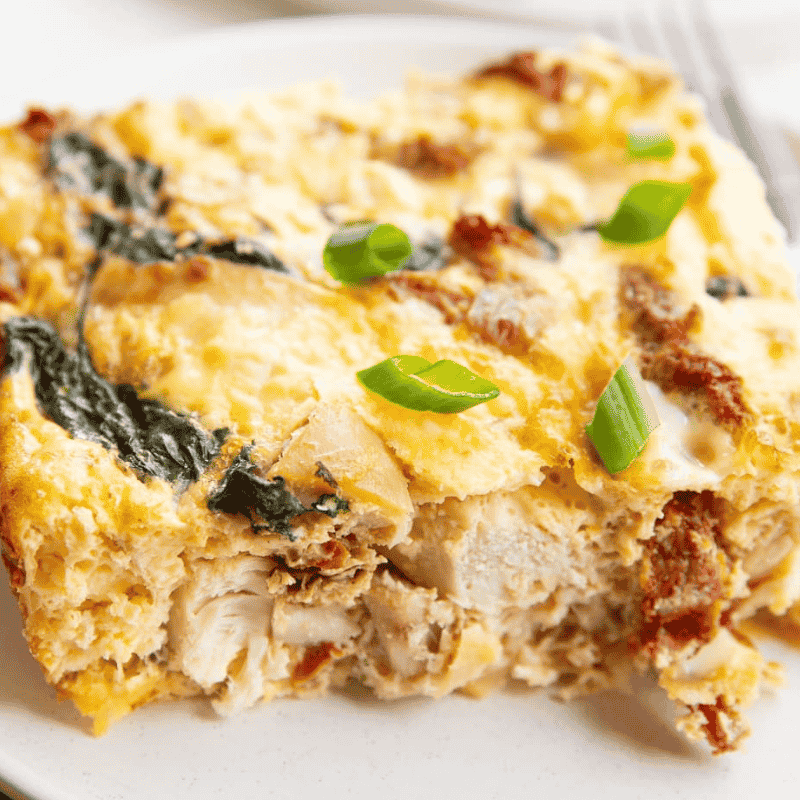 easy Chicken and Cheese Breakfast Casserole recipe