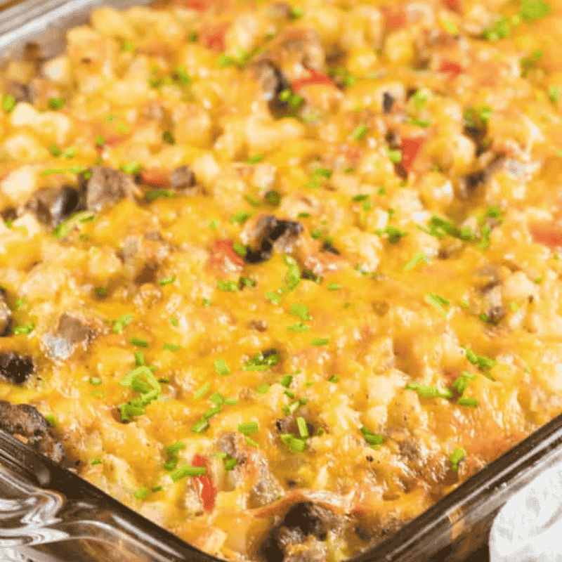 easy Turkey Sausage Breakfast Casserole recipe