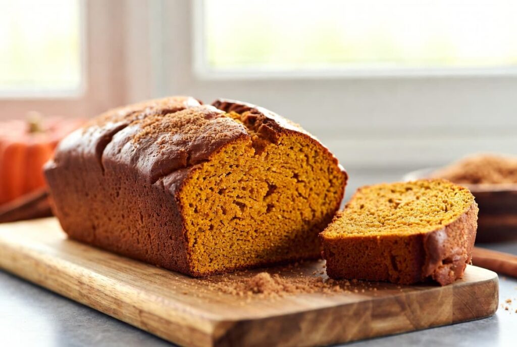 Healthy Pumpkin-Banana Applesauce Bread