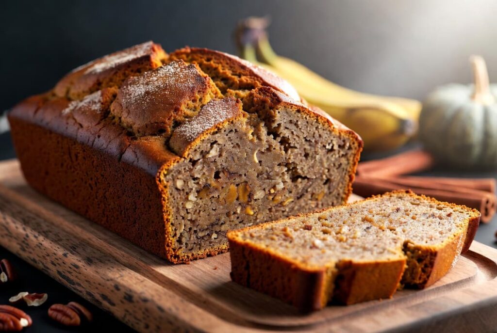 Moist Pumpkin Spice Banana Bread