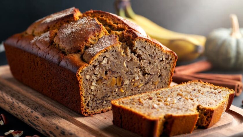 Moist Pumpkin Spice Banana Bread