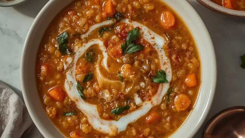 Arabic Lentil Soup (Shorbat Adas)