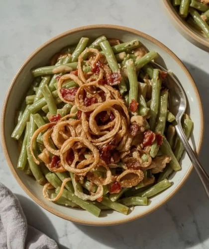 Campbell's Green Bean Casserole (Bacon-Free, Alcohol-Free)