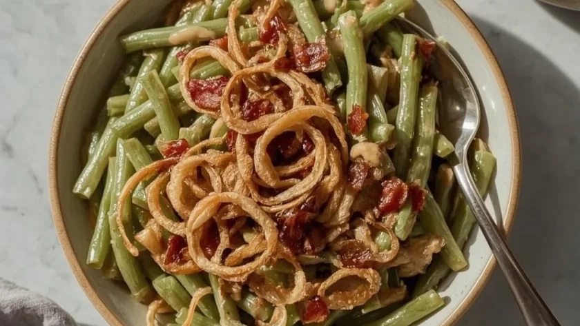 Campbell's Green Bean Casserole (Bacon-Free, Alcohol-Free)