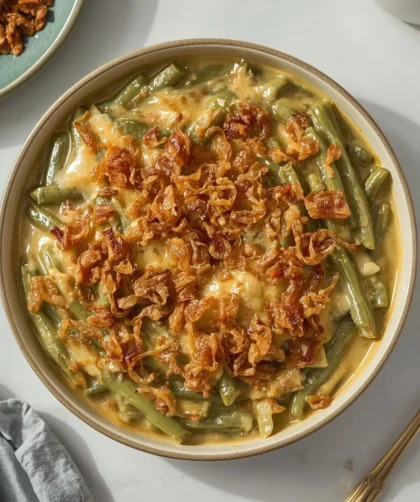 Cheesy Green Bean Casserole