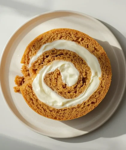 Classic Pumpkin Roll with Cream Cheese Filling