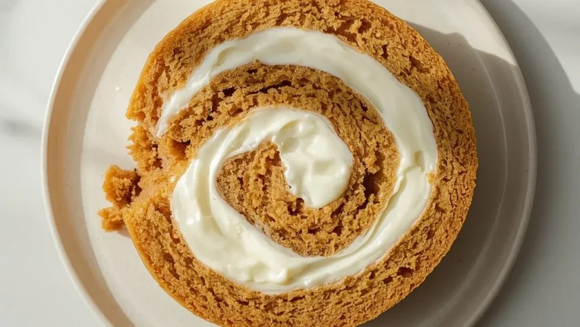 Classic Pumpkin Roll with Cream Cheese Filling