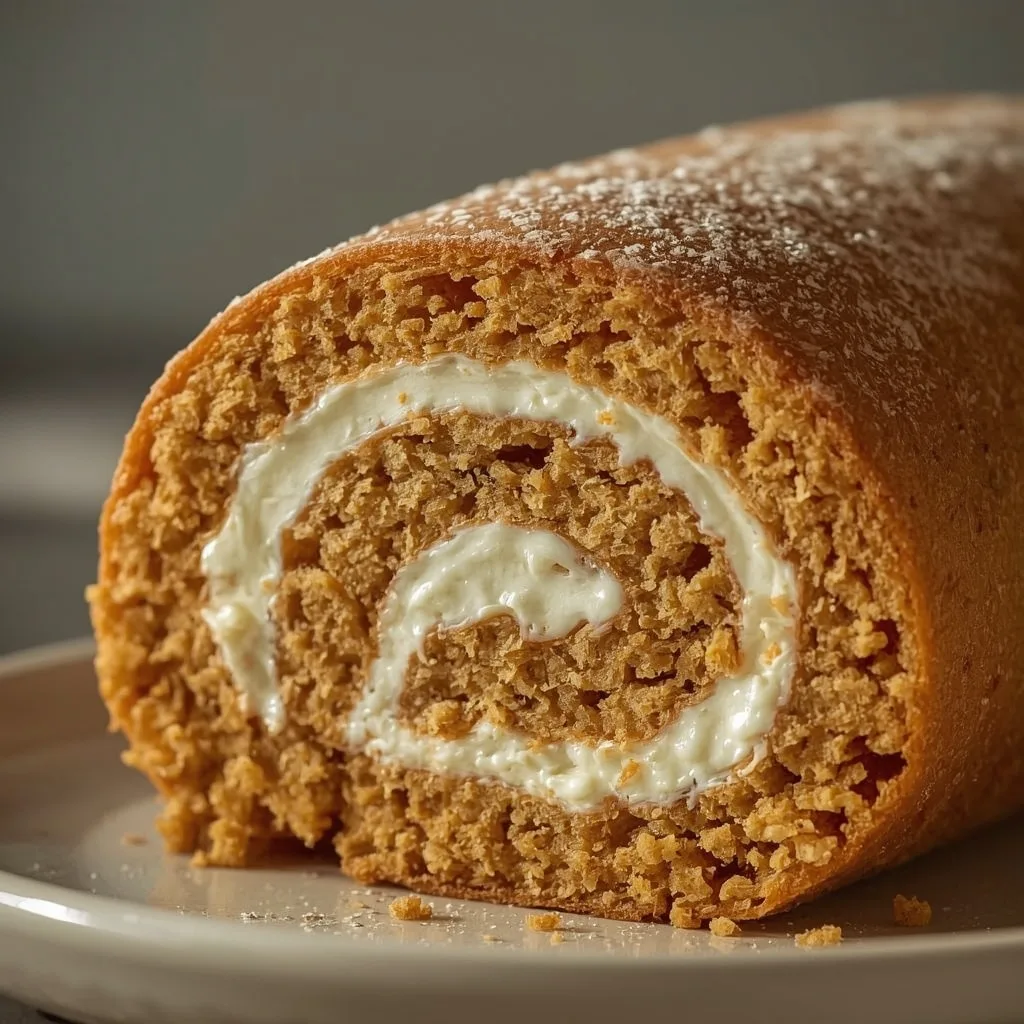 Classic Pumpkin Roll with Cream Cheese Filling