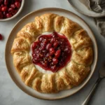 Cranberry Baked Brie in Puff Pastry