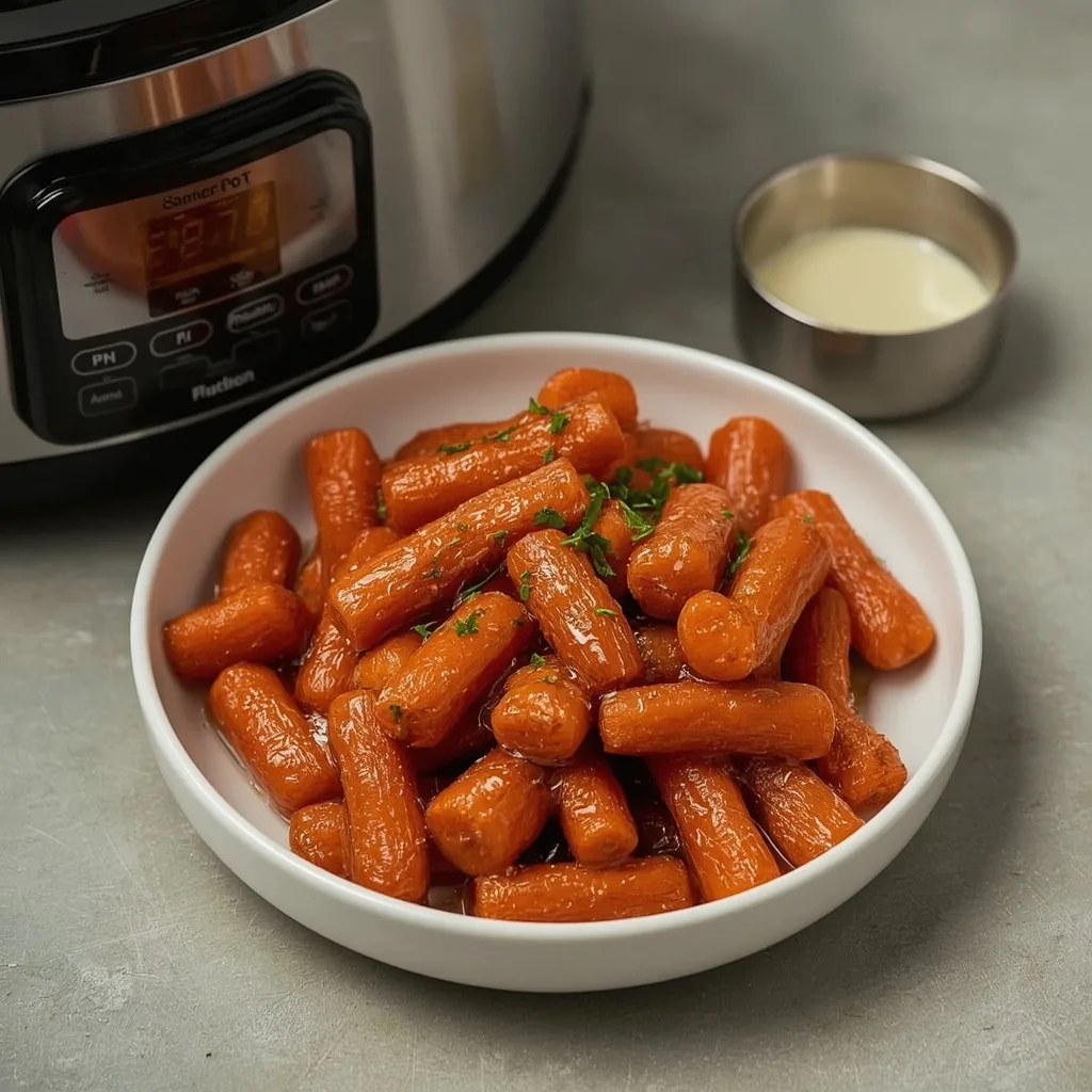 Slow cooker brown sugar glazed carrots