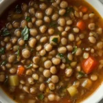 French Lentil Soup - recipe card
