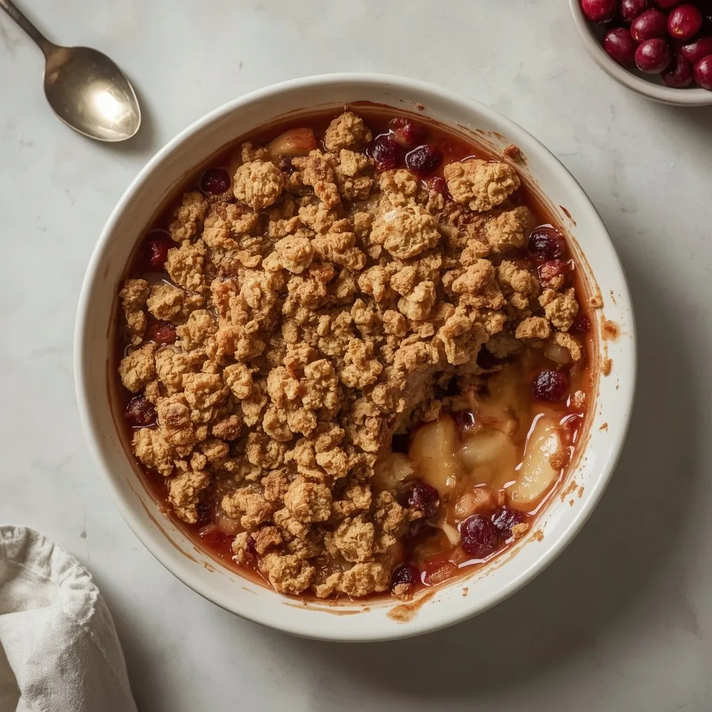 Gordon Ramsay Apple and Cranberry Crumble