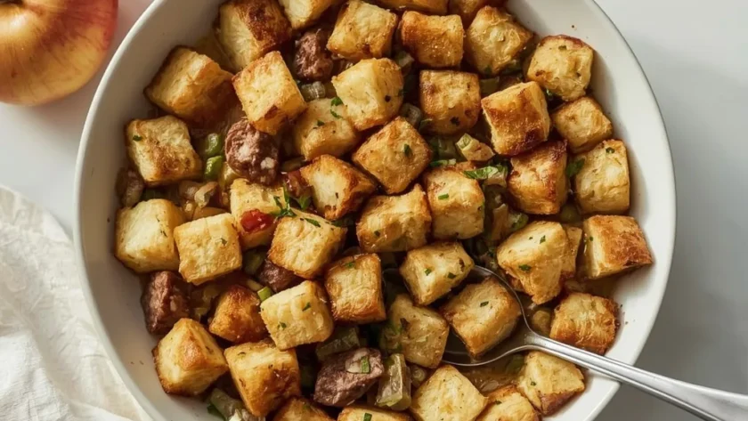 Gordon Ramsay Apple and Sausage Stuffing