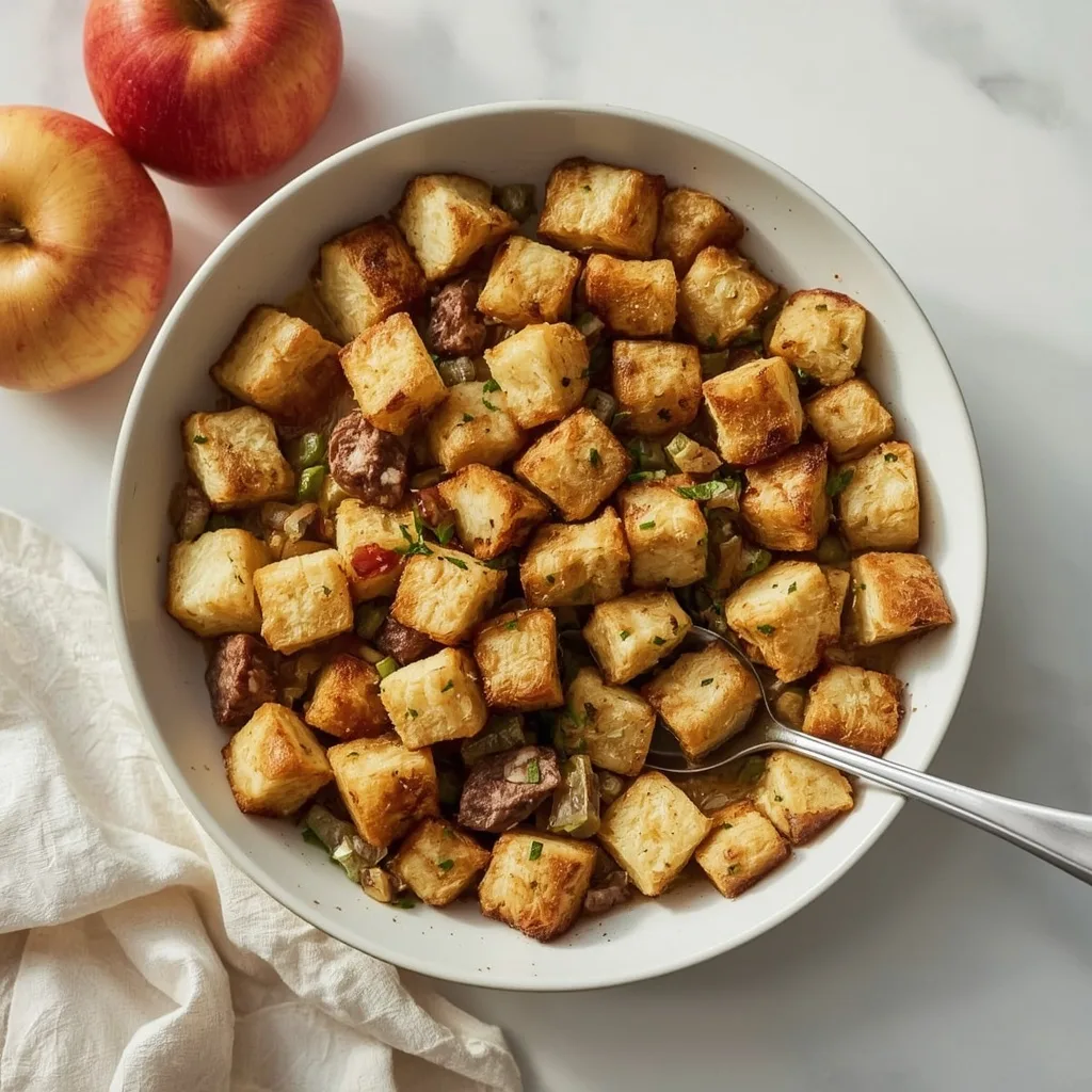 Gordon Ramsay Apple and Sausage Stuffing