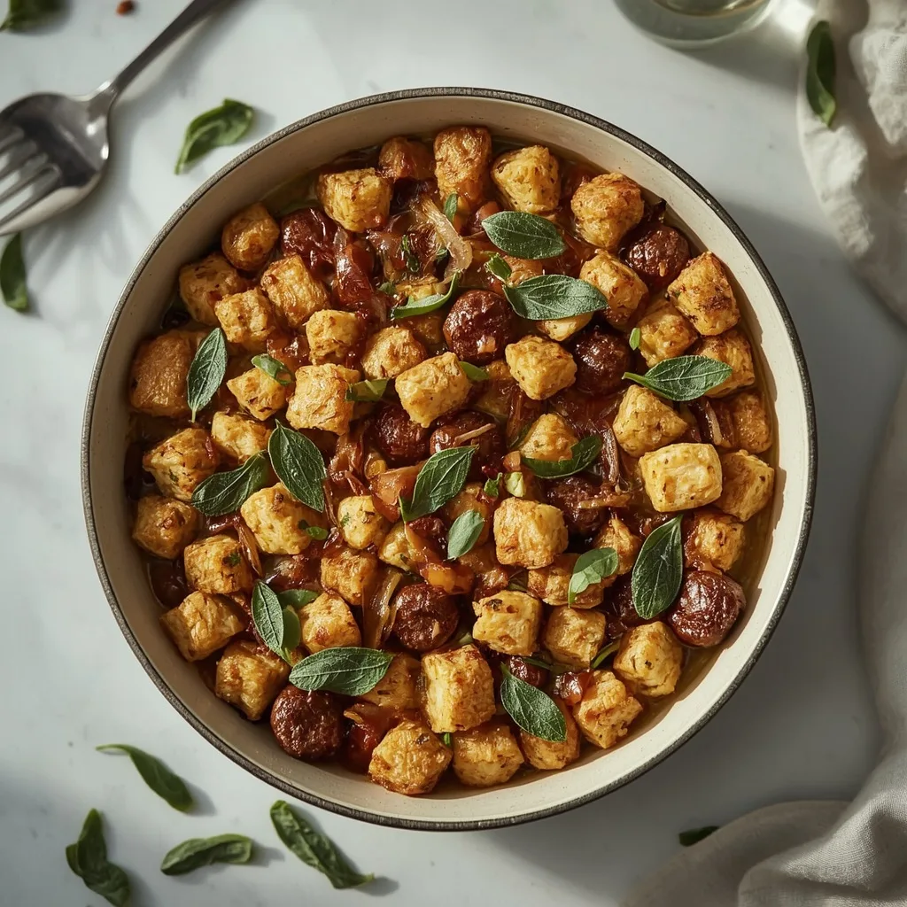 Gordon Ramsay Inspired Sausage and Sage Stuffing