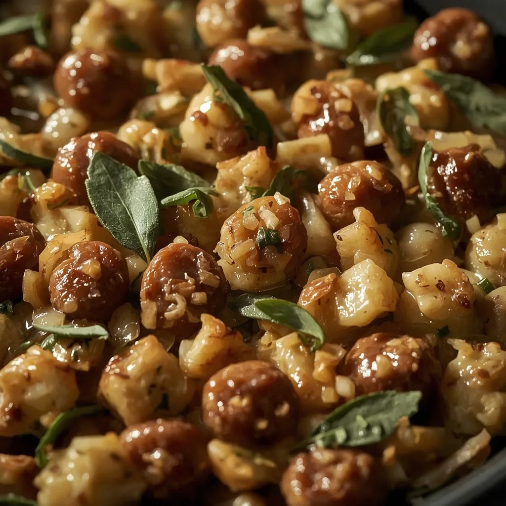 Gordon Ramsay Inspired Sausage and Sage Stuffing